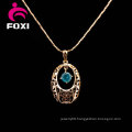 Agate Cubic Zirconia Fashion Pendant Jewelry Necklace